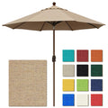 Eliteshade Usa 10-Year-Non-Fading 9Ft Market Umbrella Patio Umbrella Outdoor Table Umbrella With Ventilation, Heather Beige