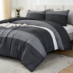 Litanika King Comforter Set Mineral Blue - 3 Pieces Lightweight Fluffy Bedding Comforter Sets, All Season Down Alternative Comfo