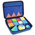 Grapsa Speed Cube Storage Case Bag Holds 12+ Different Types Cube Retro Brain Teaser Fidget Toy. Carrying Holder with Mesh Pocke