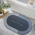 AKNAVI Rubber Bath Mat,AntiSkid Water Soaking Bathroom Rug Door,Floor mat, Soft Quick Dry Water Absorbent Mat for Home Office