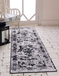 Unique Loom Sofia Collection Area Rug - Salle Garnier (2 x 9 10 Runner, Black/ Ivory)