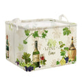 Clastyle Retro Manor Wine Storage Baskets Outdoor Camping Grape Cane Vine Kitchen Storage Bin Rectangle Gift Basket for Clothes 