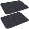 SKIVE India Microfiber Multi Purpose Bathroom Mat,Bathroom Rugs and Mats 2 Piece Anti Slip Bath Mats Soft Plush Plain Design for