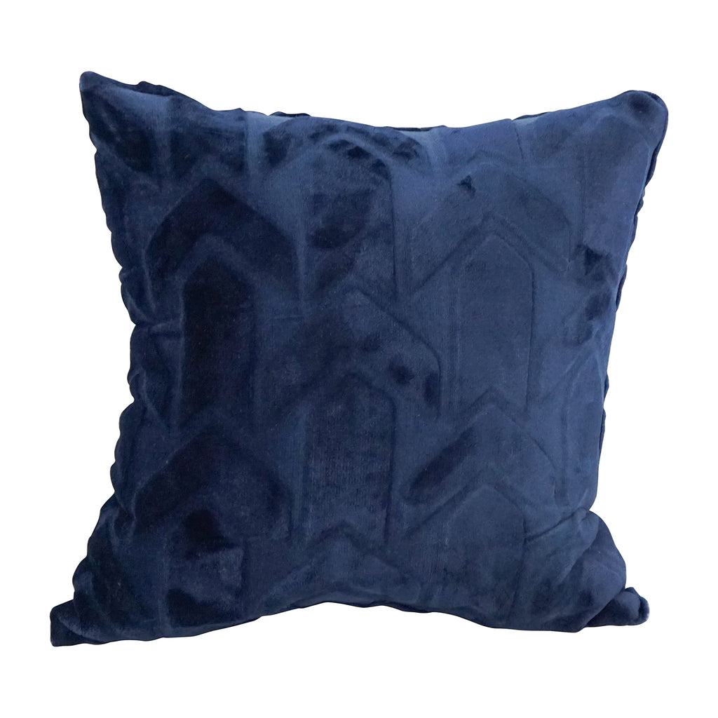 Blazing Needles Square Faux Fur Throw Pillow, 17", Agora Atlantis
