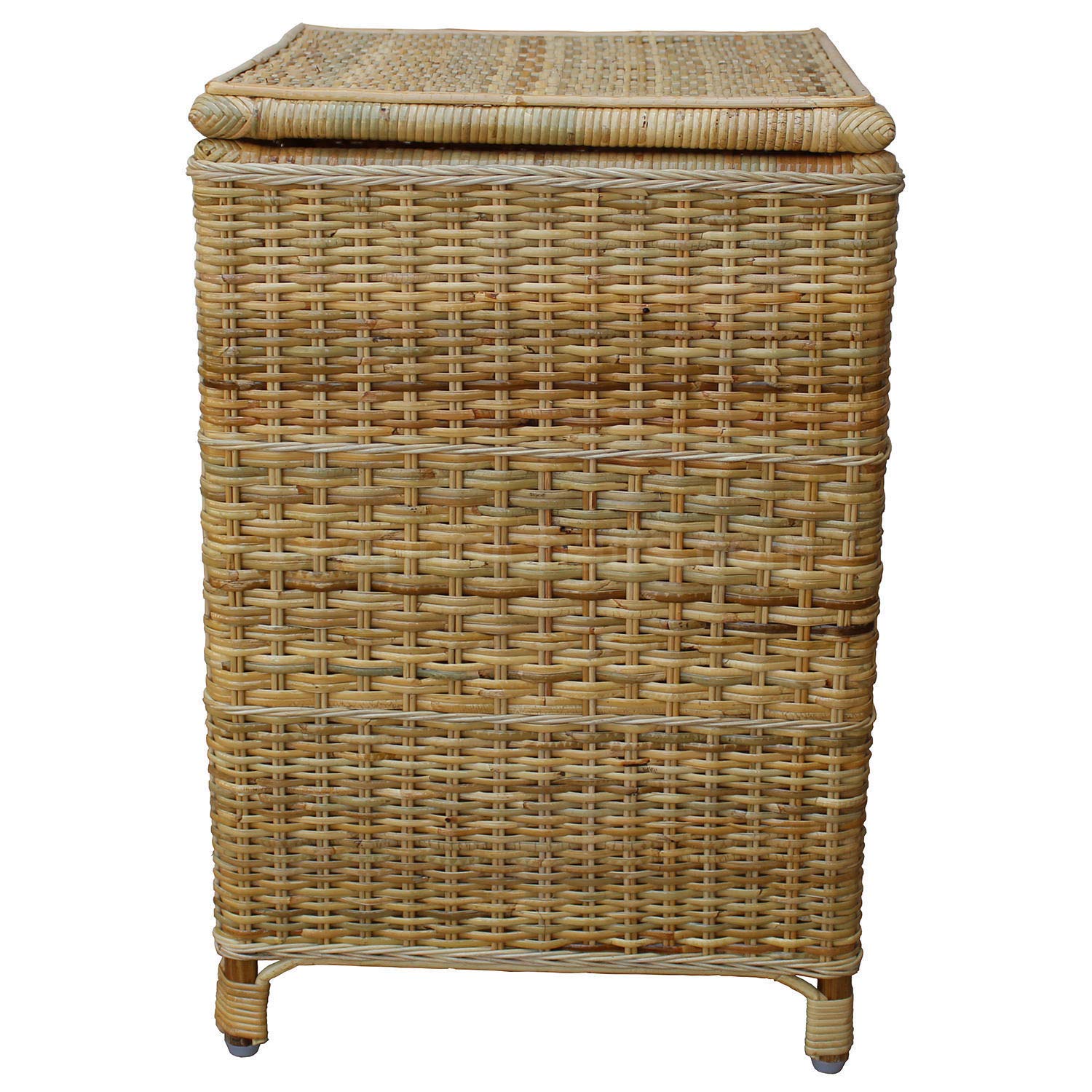 Chennai Chairs EcoFriendly Cane Laundry Basket With Lid (33 X 53)  Natural Finish