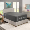 Nestl Extra Deep Pocket King Fitted Sheet, Grey Fitted Sheet King Size, 1800 Microfiber King Fitted Sheet Only, Ultra Soft King Bed Fitted Sheet Fits Up To 24 Inch Mattress - King Size Fitted Sheets
