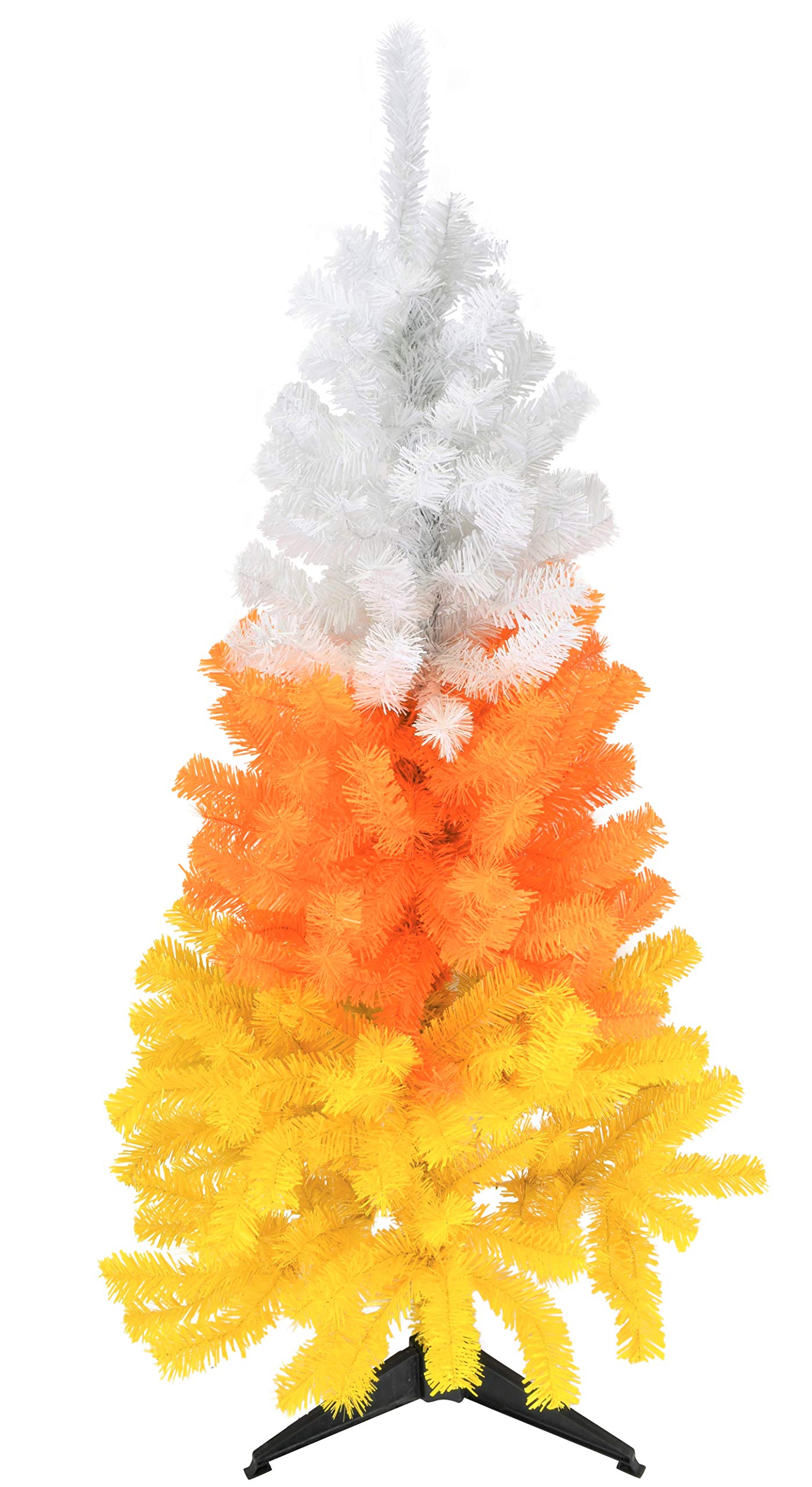 Tree Buddees White Orange and Yellow Candy Corn Halloween Tree (4 Foot)