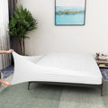 ALYVIA SPRING Twin Box Spring Cover Jersey Knit Stretchy, White