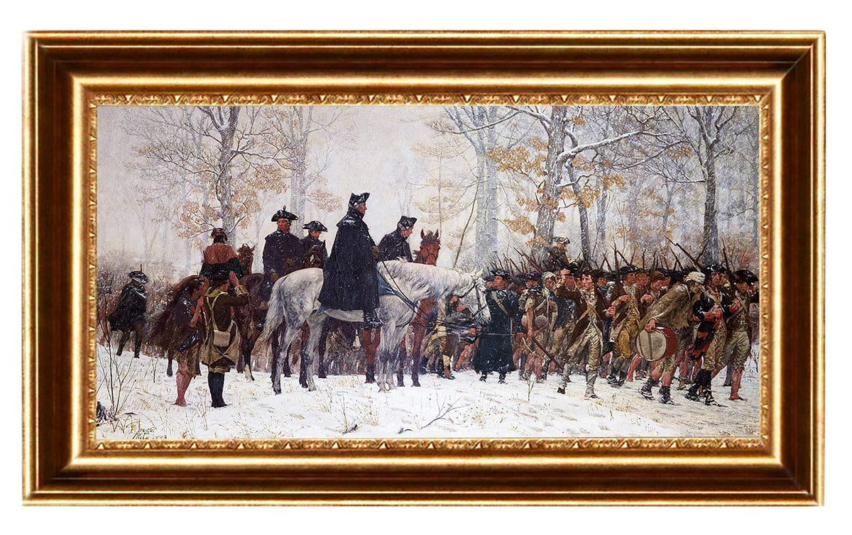 ELITEART-The March to Valley Forge George Washington and the Veterans of his Army by William B. T. Trego Oil Painting Reproducti
