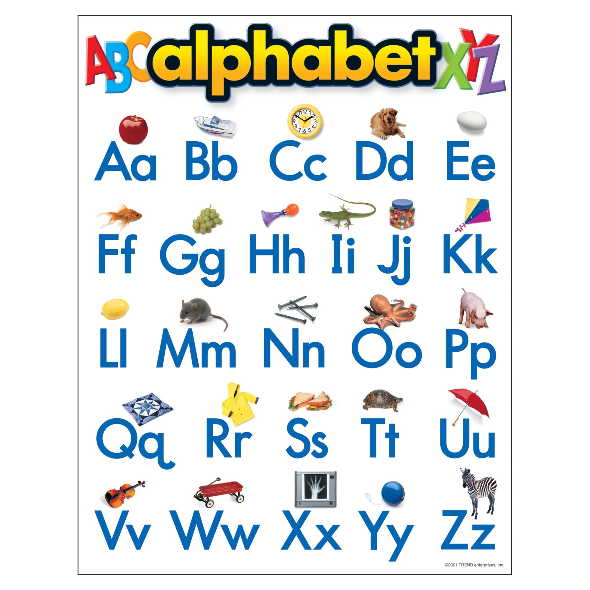 Trend Enterprises, Inc. Alphabet Learning Chart, 17' X 22'