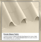 Ruvanti 100% Organic Cotton Sheets - Full Size Bed Sheets - Certified For Gots - Breathable & Comfortable - Soft & Cooling Perca