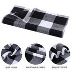 Mordimy 100% Cotton Waffle Weave Kitchen Towels, 13 X 28 Inches, Super Soft And Absorbent Buffalo Check Dish Towels For Drying D