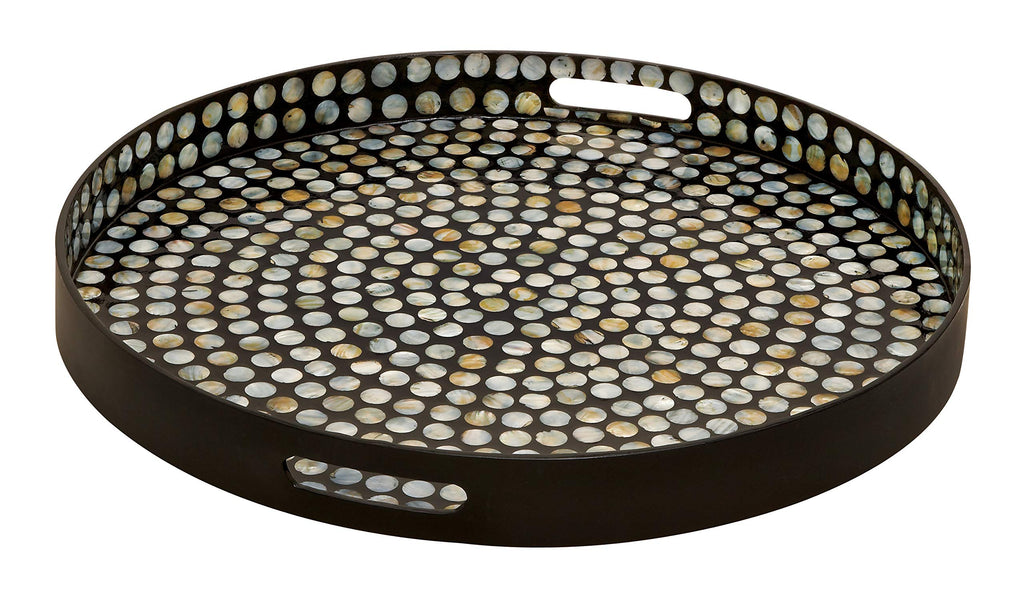 Deco 79 Tray, 24'L x 24'W x 3'H, Dark Brown