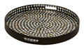 Deco 79 Tray, 24'L x 24'W x 3'H, Dark Brown