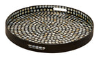 Deco 79 Tray, 24'L x 24'W x 3'H, Dark Brown