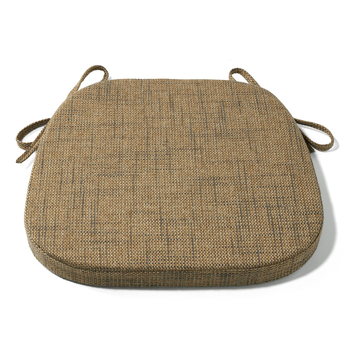 Tromlycs U Shaped Kitchen Chair Seat Cushion Pad For Dining Room Chairs With Ties 15X16 Inches Burlap Linen