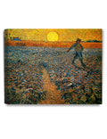 DECORARTS - The Sower, Vincent Van Gogh Art Reproduction. Giclee Canvas Prints Wall Art for Home Decor 20x16, Depth 1.5