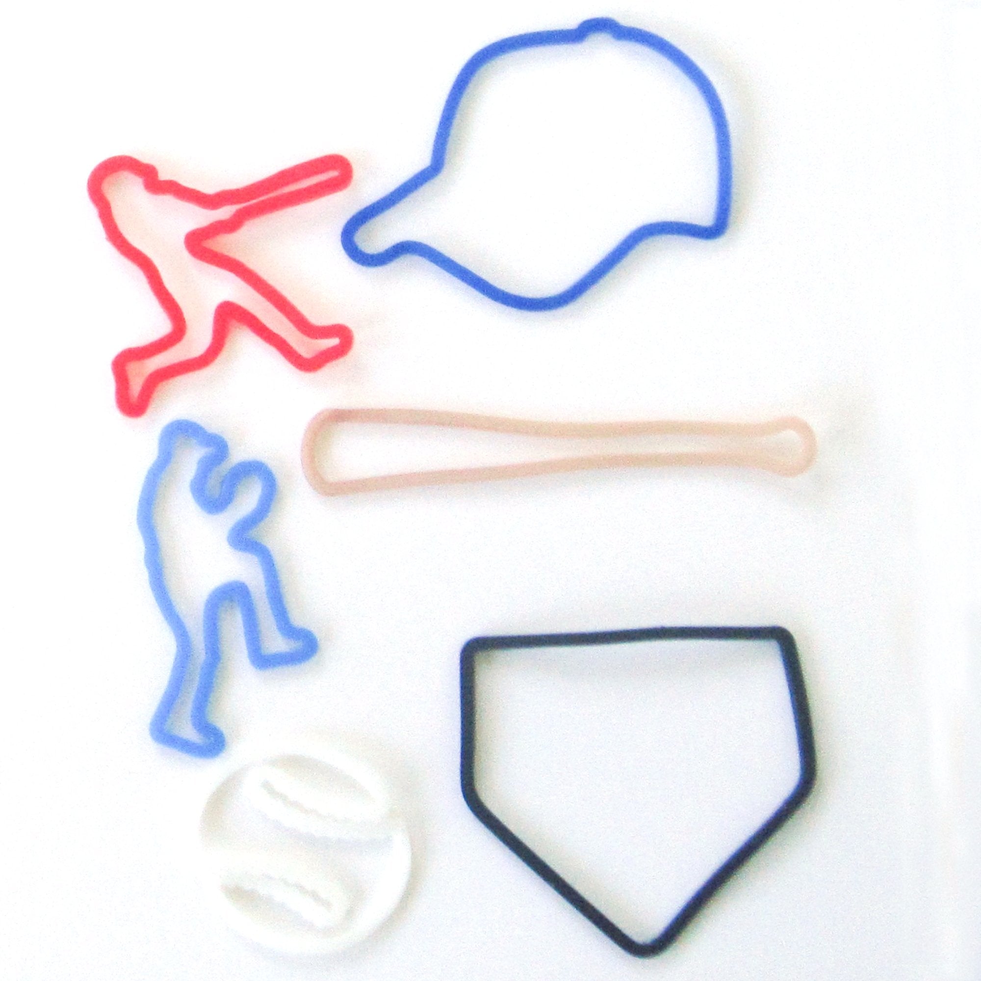 Silly Bandz Baseball Shapes - 24 Pack