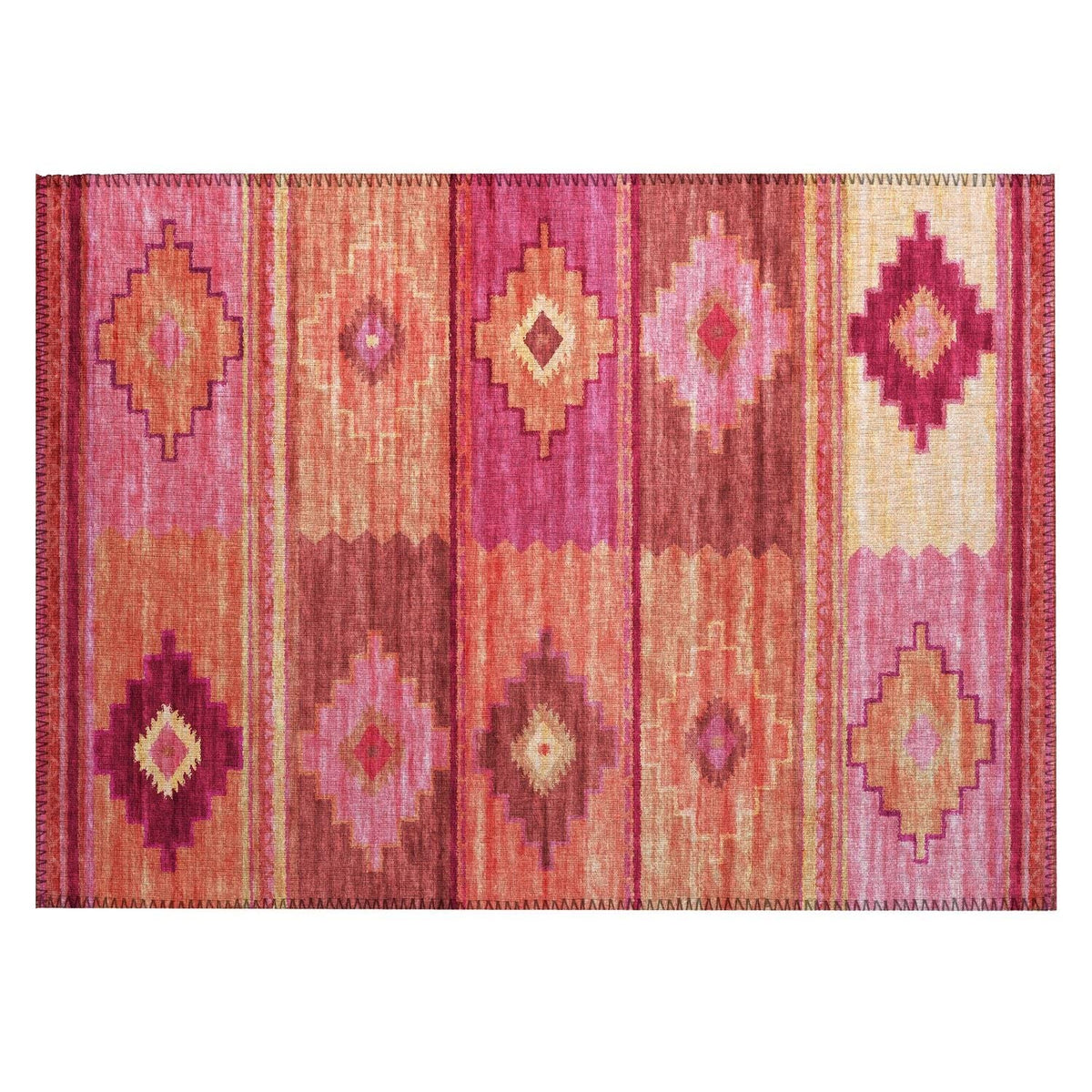 Phoenix Ph1 Pink Southwestern Rug Rectangle 8' X 10'