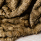 Battilo Home Golden Faux Fur Throw Blanket For Couch Sofa, Long Pile Fur Blankets And Throws, Elegant, Fluffy Thick Warm Heavywe