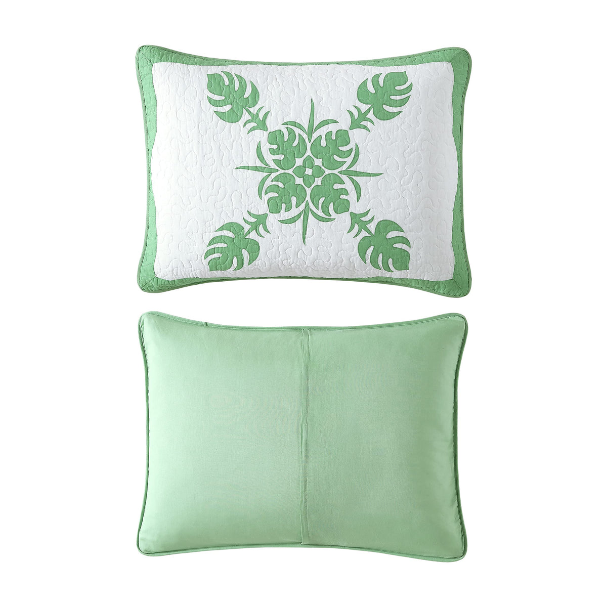 Tommy Bahama - Standard Sham, Cotton Bedding With Envelope Closure, Breathable Home Decor (Molokai Green, 21X27)