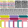Sinload 92 Pcs Science Fair Board Supplies 60 Trim Scalloped Poster Boards 18 Presentation Subtitles 6 Project Titles 8 Letter S