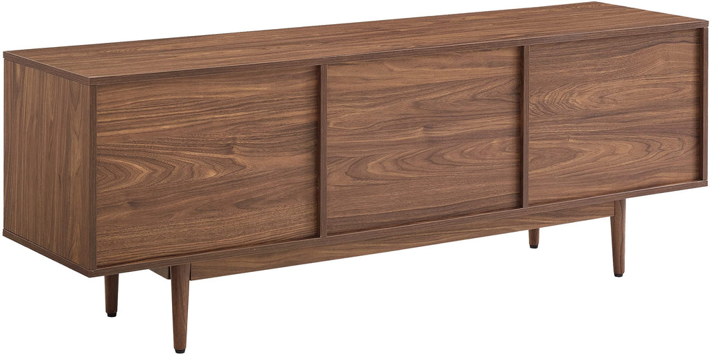 Crosley Furniture Liam Record Storage TV Stand CF1115-WA Walnut Engineered Wood