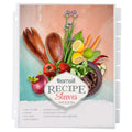 Samsill 8 Tab Recipe Dividers, Recipe Sleeves, Sheet Protector Dividers, With Tab Inserts, Clear, Super Heavyweight, Top Loading