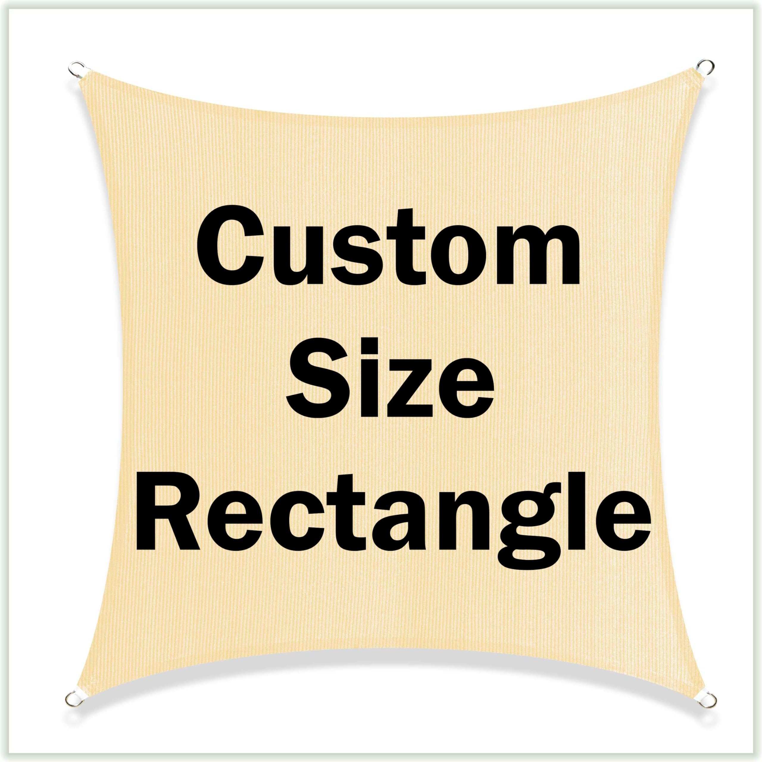 Shademart 8' X 14' Brown Sun Shade Sail Upf50 Rectangle Canopy Fabric Cloth Screen Smtapr1020, Water And Air Permeable & Uv Resi