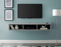 Martin Furniture Floating Tv Console, 60, Stone Gray