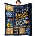 Siklty Teacher Gifts For Women, Teacher Appreciation Gifts Throw Blanket 60' X 50', Best Gifts For Teachers Women Men From Stu