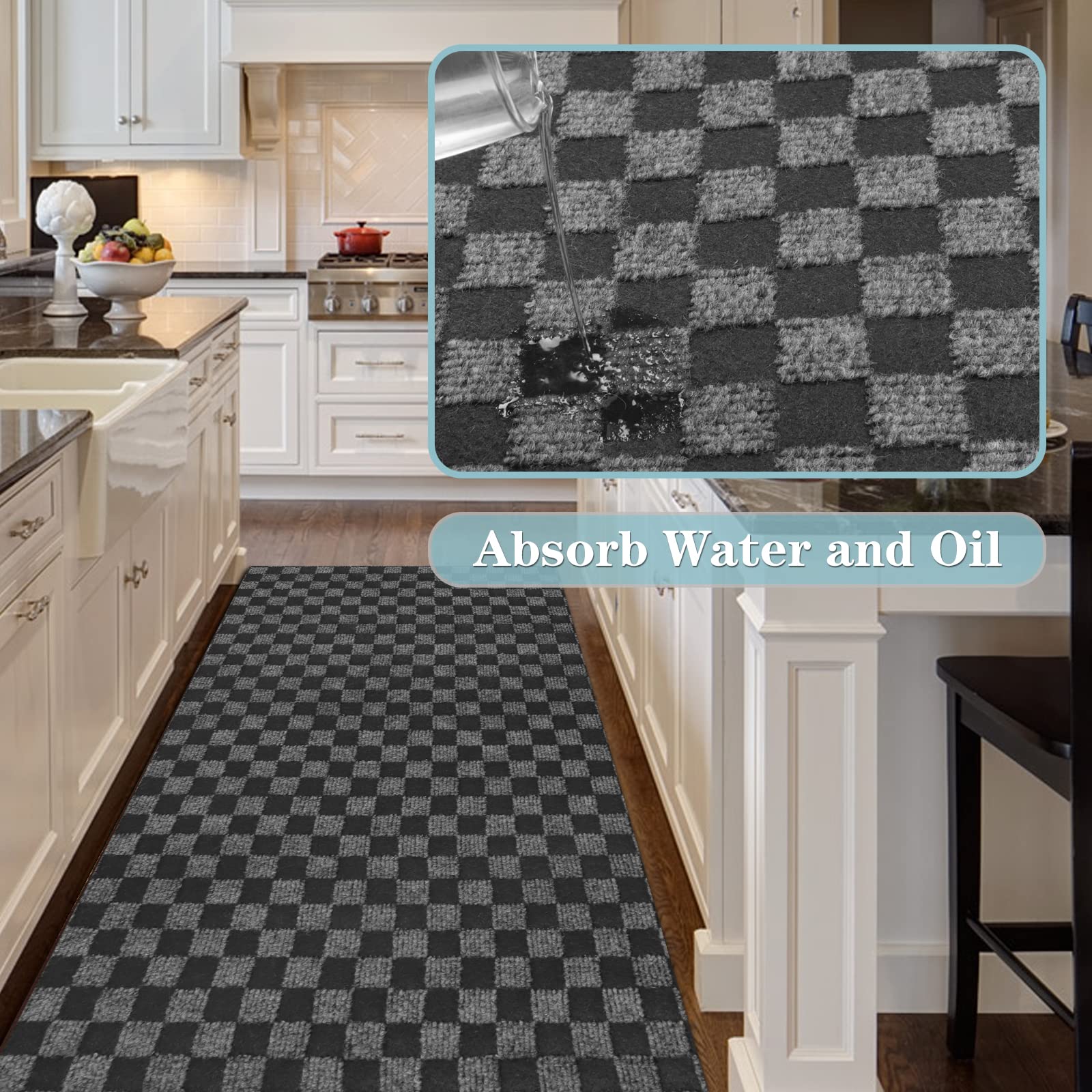 Runner Rug 4Ft X 36Ft, Ayoha 2'-82' Utility Carpet Runner For Entryway Hallway Aisles Balcony Garages, Area Rugs With Non-Slip R