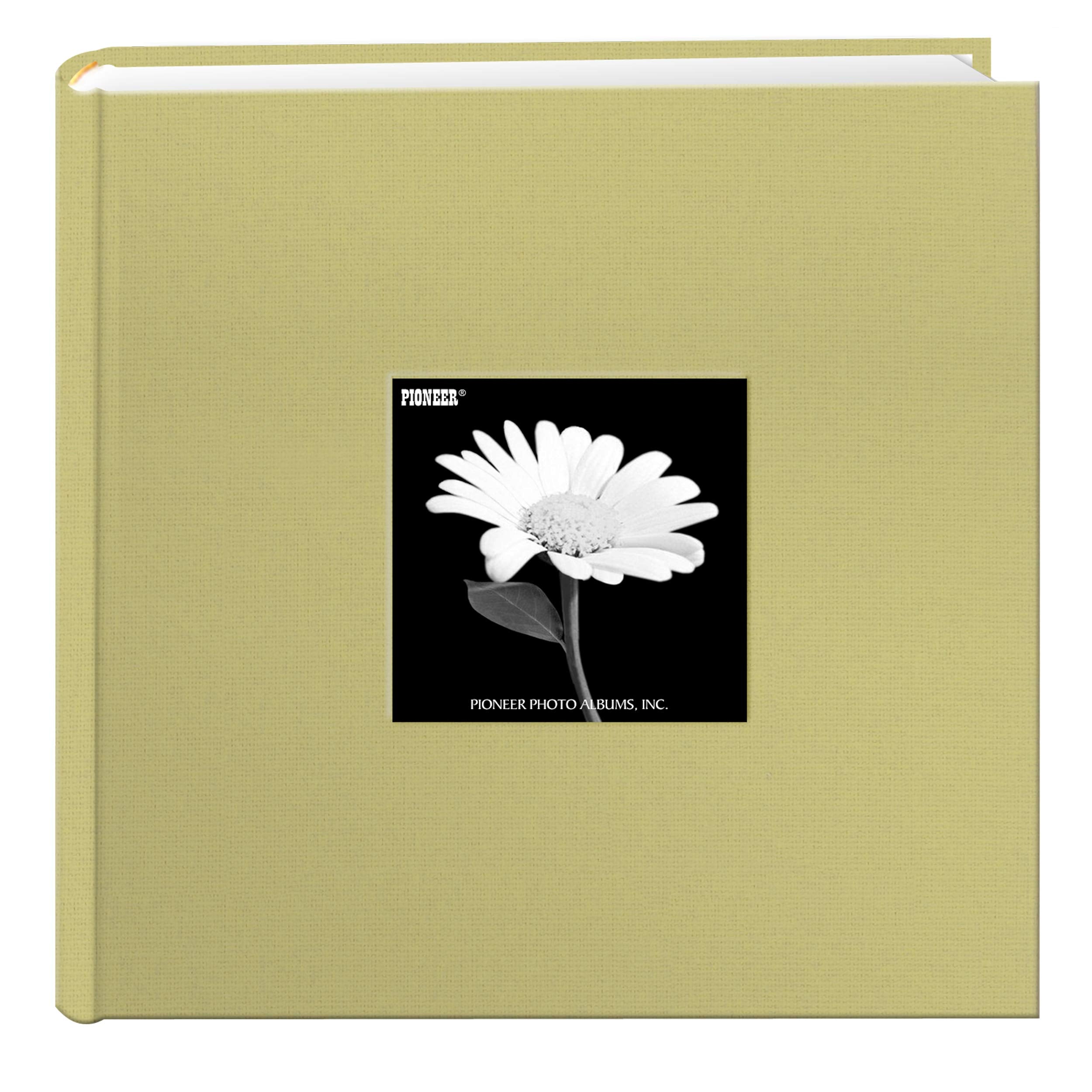 Fabric Frame Cover Photo Album 200 Pockets Hold 4x6 Photos, Soft Yellow