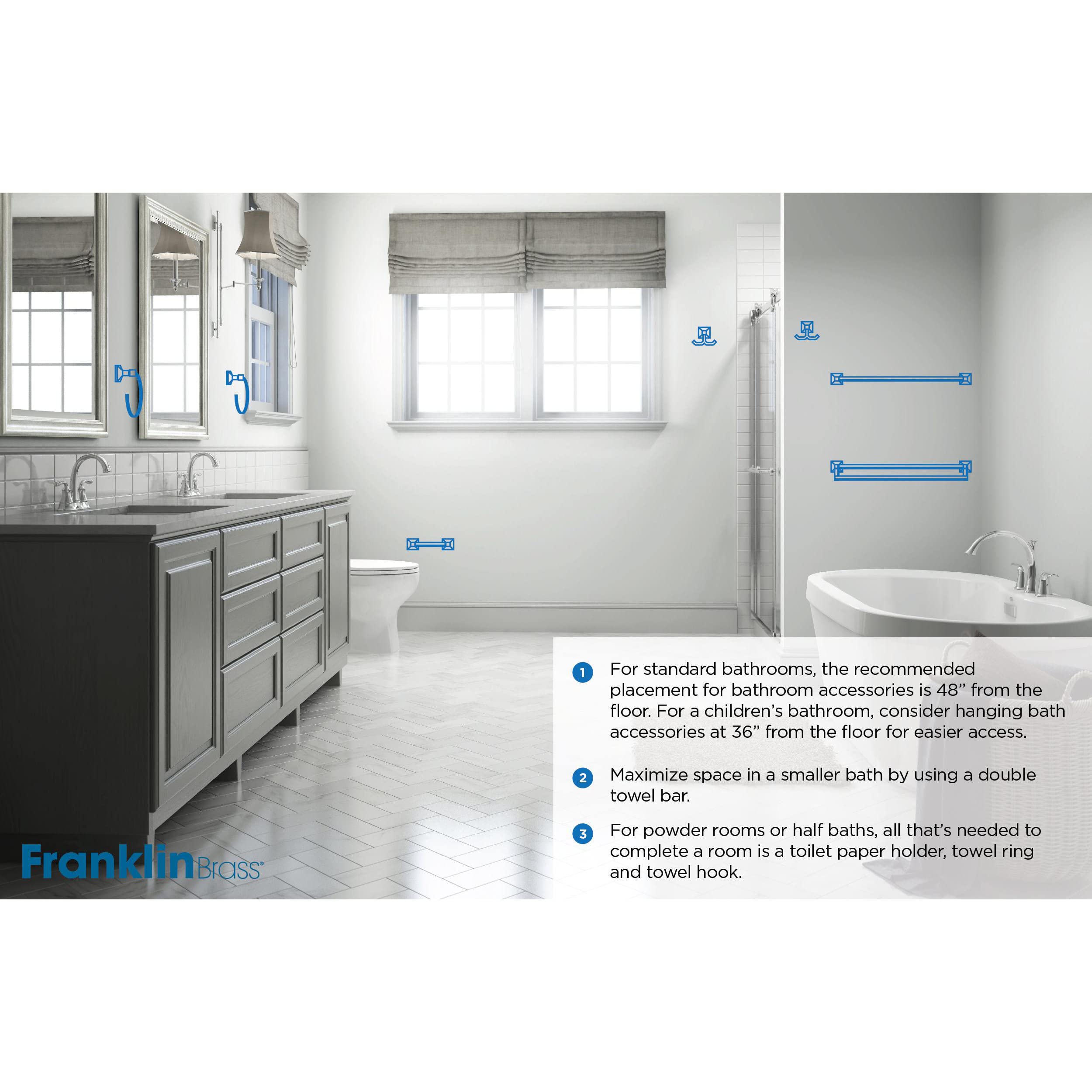 Franklin Brass D2408W Futura Toilet Paper Holder, White