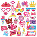CRAWPROP 30PCS Galentines Day Party Photo Booth Props Supplies Selfie Accessories for Valentines Day Wedding Birthday Party Deco