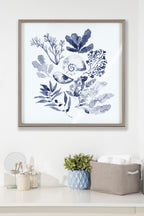 Blake Indigo Shells Framed Printed Acrylic by Sara Berrenson