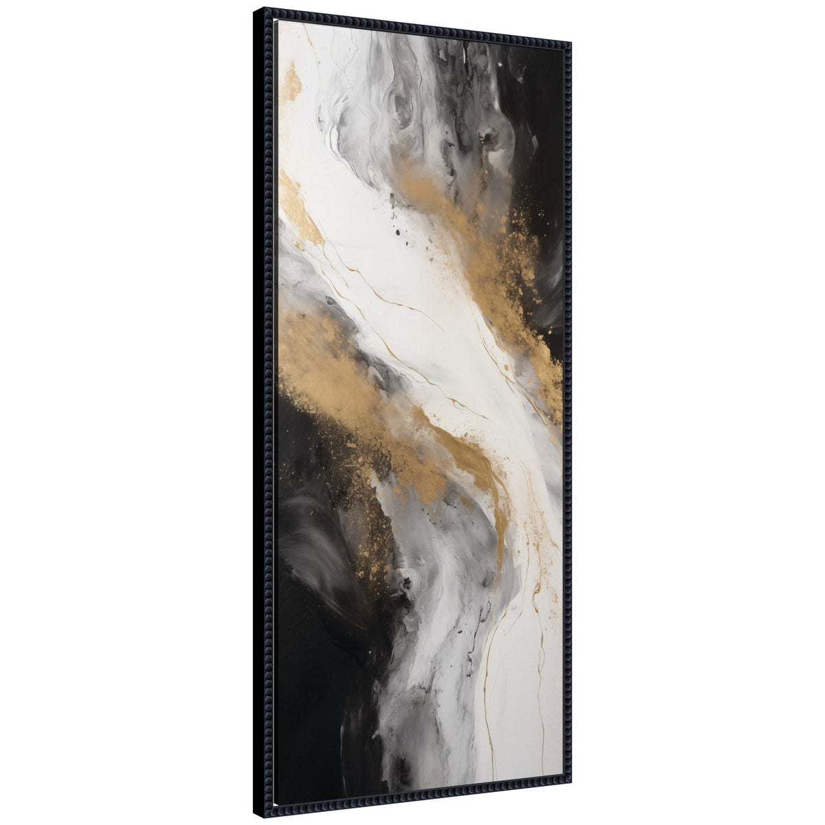 Luxe Drift Modern Elegant Abstract by The Creative Bunch Studio Framed Canvas Wall Art Print