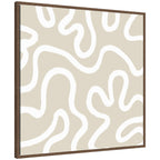 Organic Figures by Gabrielly Guedes Framed Canvas Wall Art Print