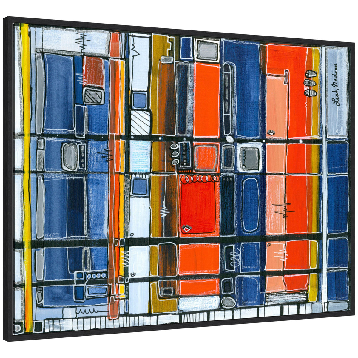 Sylvie Bart Horizontal Framed Canvas by Leah Nadeau