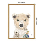 Polar Bear by Madeline Jeppesen Framed Canvas Wall Art Print