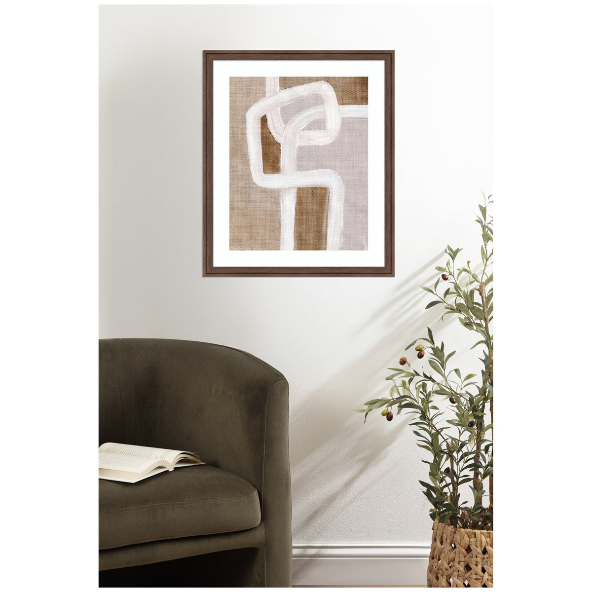 Framed Art rhythmic lines l by Nikita Jariwala