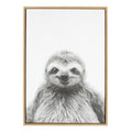 Sylvie Sloth Framed Canvas by Simon Te Tai