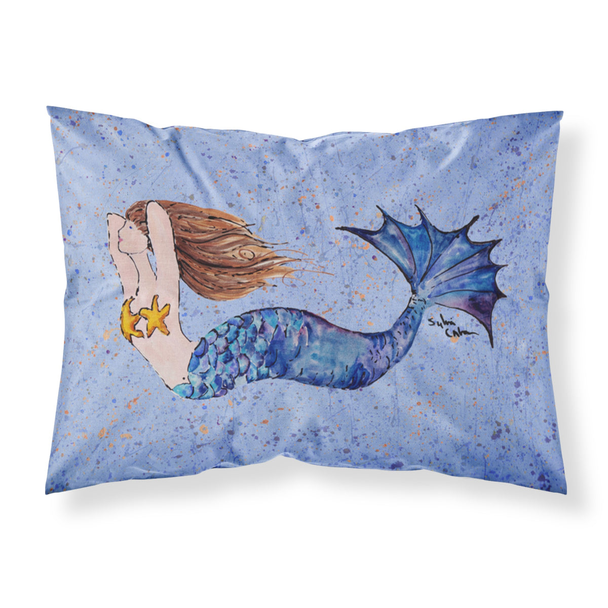 'Caroline'S Treasures 8337Pillowcase Mermaid Moisture Wicking Fabric Standard Pillowcase, Large, Multicolor'