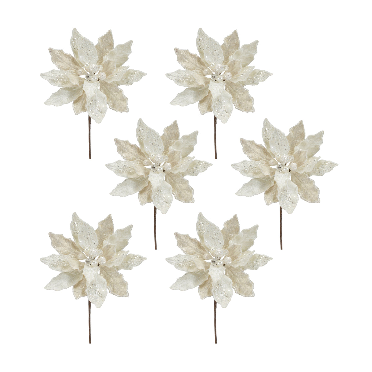 Poinsettia Stem (Set Of 6)