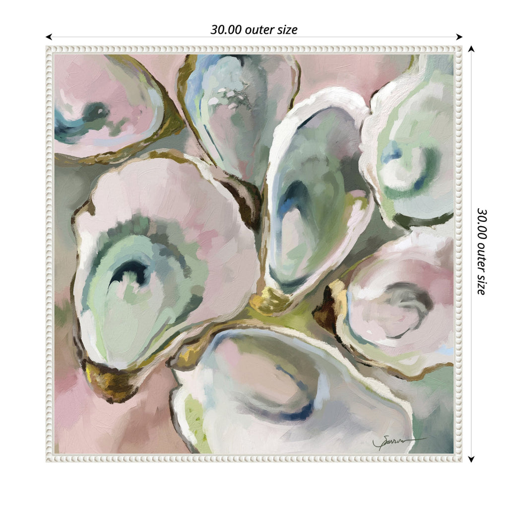 Sylvie Oyster Roast 2 Framed Canvas by Mary Sparrow
