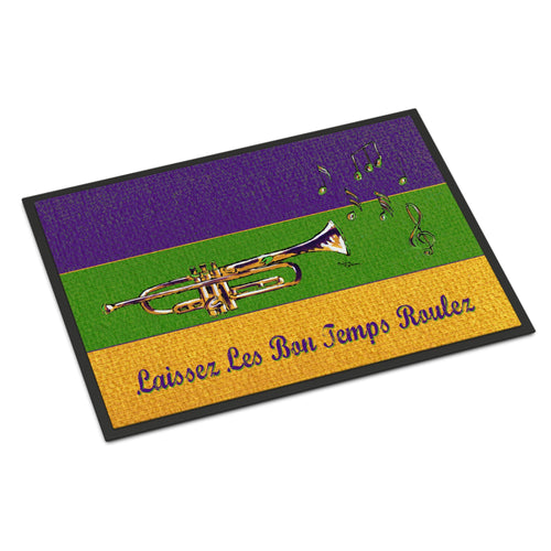 'Caroline'S Treasures 8382Mat Mardi Gras Indoor Or Outdoor Doormat, 18'' X 27'', Multicolor'