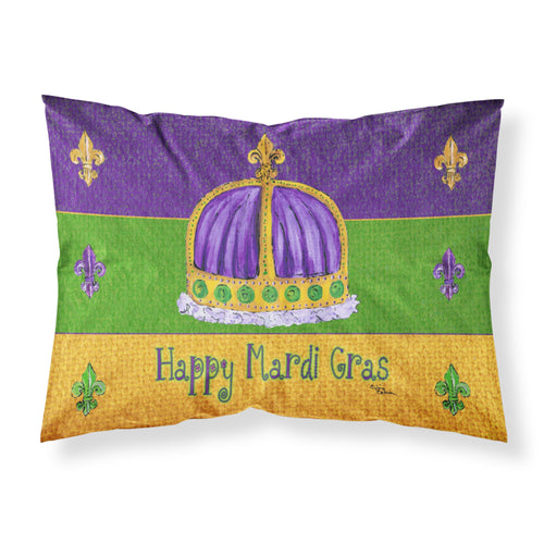 'Caroline'S Treasures 8385Pillowcase Mardi Gras Moisture Wicking Fabric Standard Pillowcase, Large, Multicolor'
