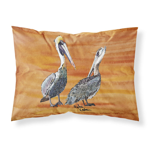 'Caroline'S Treasures 8407Pillowcase Pelican Moisture Wicking Fabric Standard Pillowcase, Large, Multicolor'