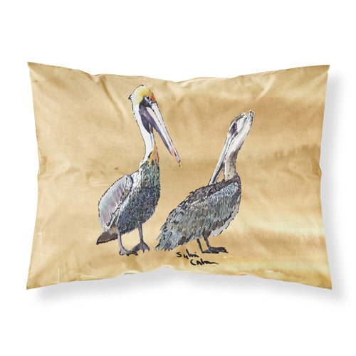 'Caroline'S Treasures 8408Pillowcase Pelican Moisture Wicking Fabric Standard Pillowcase, Large, Multicolor'