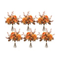 Rose And Fall Foliage Bouquet (Set Of 6)